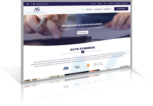 Acta Synergia bv - Website webdesign / ontwikkeling / SEO